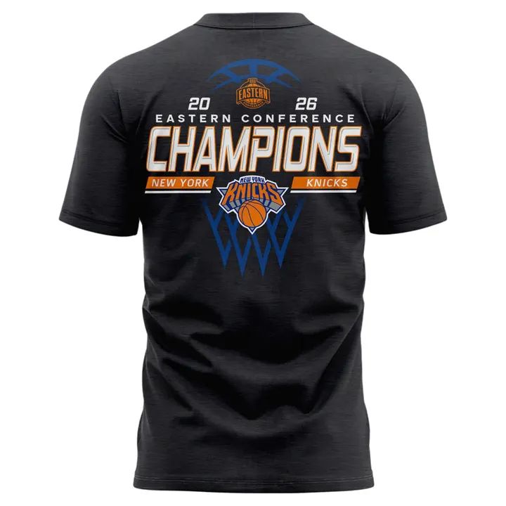 New York Knicks 2026 Eastern Conference Champions Locker Room Tee