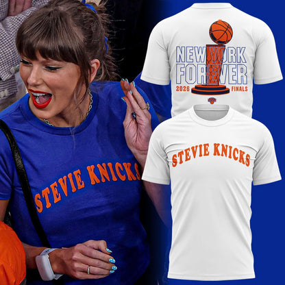 Stevie Knicks Shirt, Taylor Swift Shirt-White, New York Knicks Finals Shirt