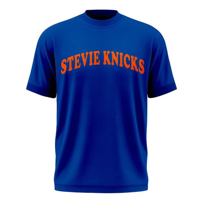 New York Knicks Stevie Knicks 2026 Finals T-Shirt - Blue v2
