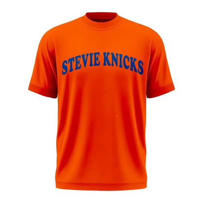 New York Knicks Stevie Knicks 2026 Finals T-Shirt - Orange v1
