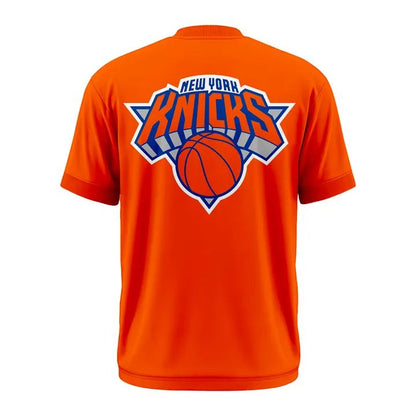 New York Knicks Stevie Knicks 2026 Finals T-Shirt - Orange v1