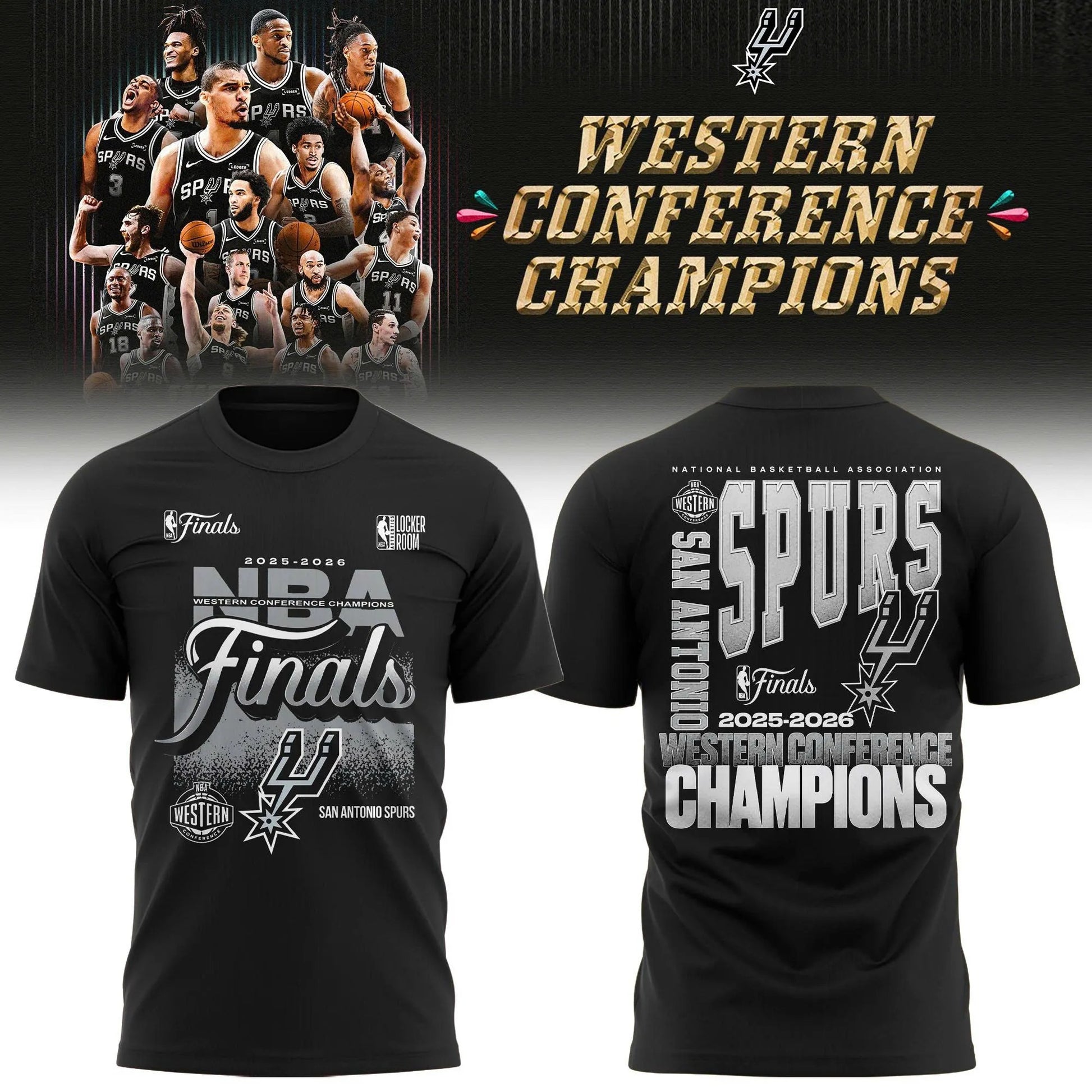 _    Spurs 2026 Finals Game NBA Tshirt Limited Edition V5