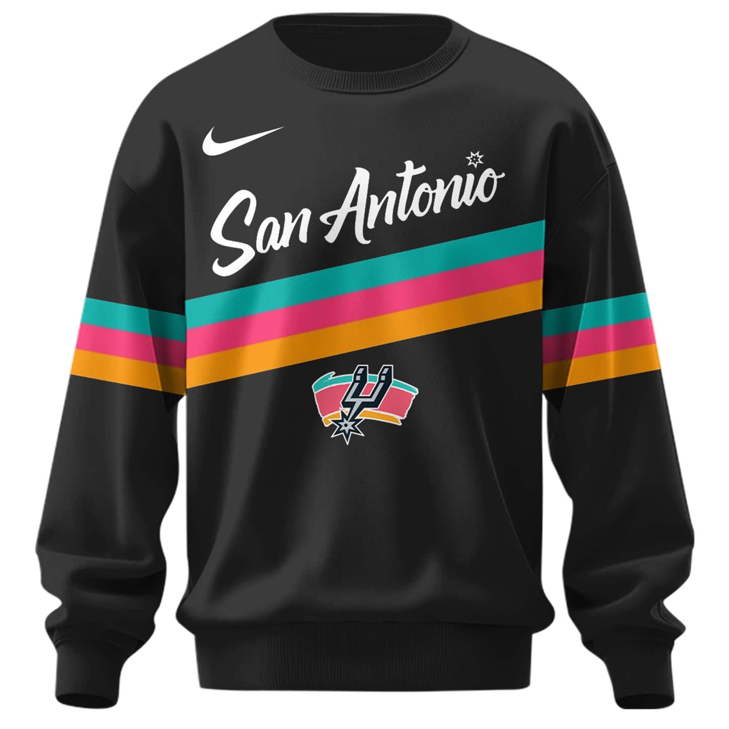 _San Antonio Spurs Classic Colors City SWEATSHIRT
