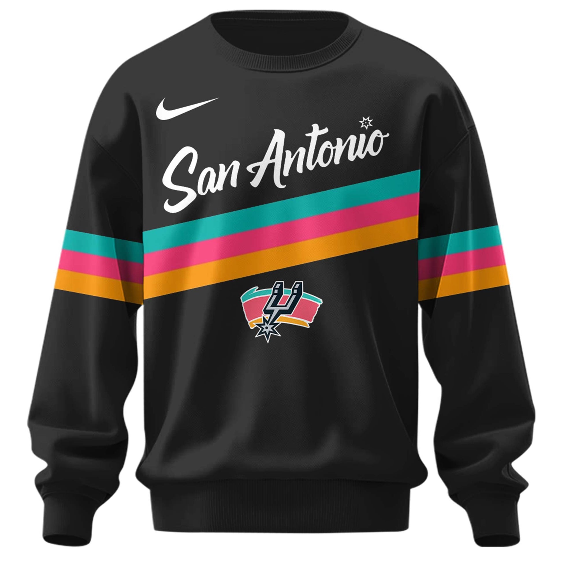 _San Antonio Spurs Classic Colors City SWEATSHIRT
