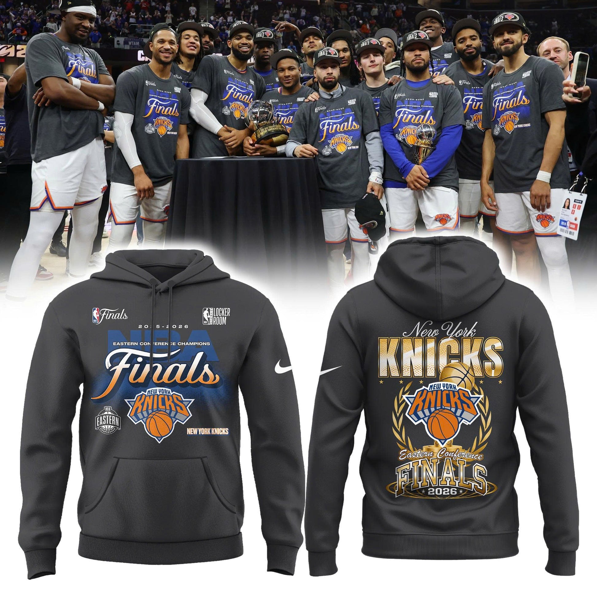 NEW YORK KNICKS 2026 Eastern Conference Champions Hoodie
